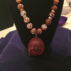 Happy Buddha Pendant Necklace